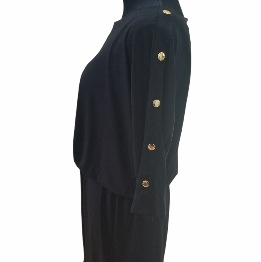 Used Sandra Darren Black Dress Size 10